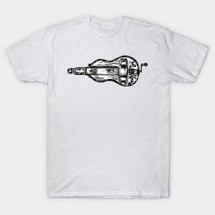 Hurdy-Gurdy Motif T-Shirt